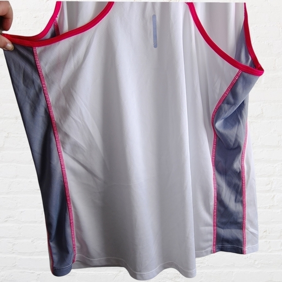 Champion white, grey and pink racerback workout tank top - Picture 4 of 7